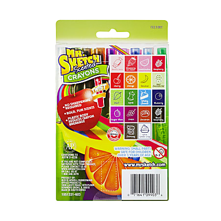 Mr. Sketch Scented Twistable Crayons – (18 Pack) - Quality Art