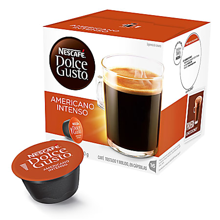 Nescafe Dolce Gusto Coffee Pods, Americano, 16 capsules, Pack of 3