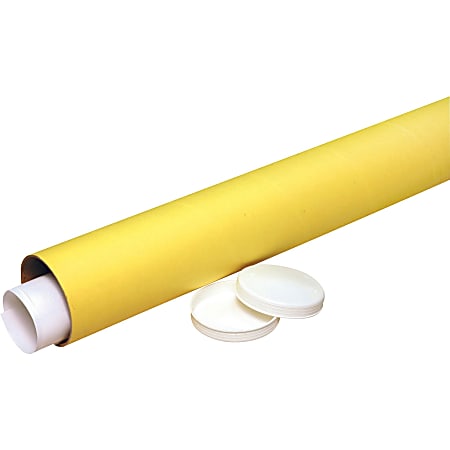 Nature Saver Economy Recycled Mailing Tubes - 25" Length - 3" Diameter - Fiberboard - 25 / Carton - Yellow Kraft