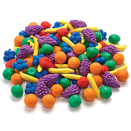 Edx Education Fruit Counters, Assorted Colors, All Ages,