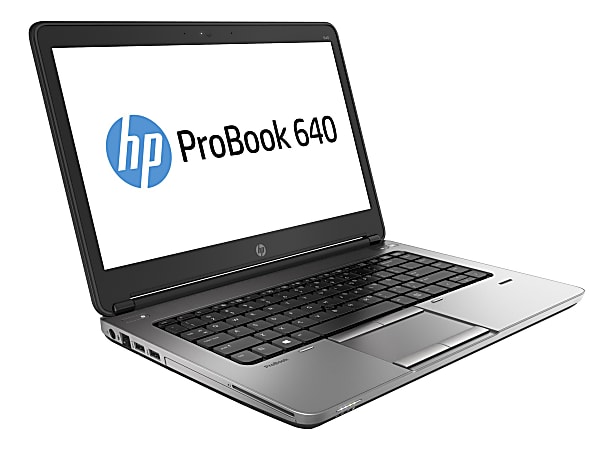 HP ProBook 640 G1 Refurbished Laptop, 14" Screen, Intel® Core™ i5, 8GB Memory, 128GB Solid State Drive, Windows® 10, RF620254
