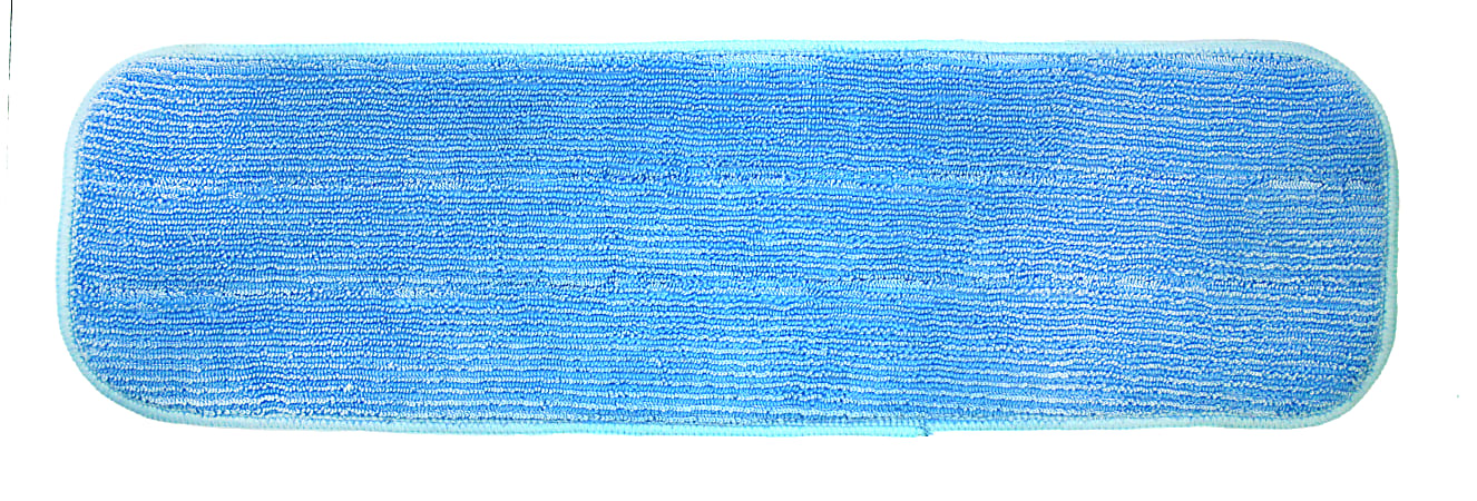 Hospeco MicroWorks® Wet Flat Microfiber Mops, Blue, Pack