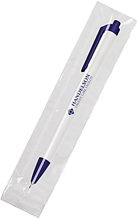 Custom Promotional Budget Pro Cello-Wrapped Gel-Glide Pens, Set Of 150 Pens