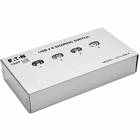 Eaton Tripp Lite Series 4-Port USB 2.0 Printer / Peripheral Sharing Switch - USB - 4 USB Port(s) - 4 USB 2.0 Port(s)