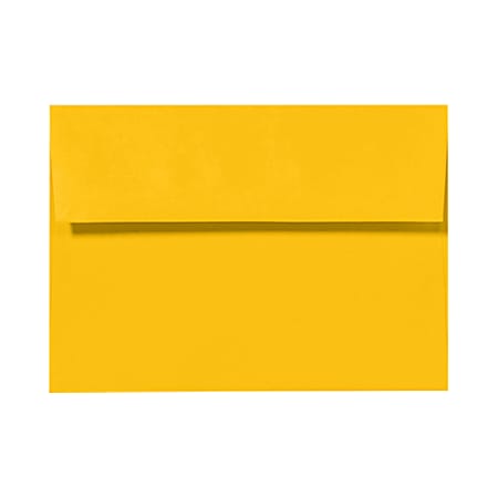 LUX Invitation Envelopes, A9, Peel & Press Closure, Sunflower Yellow, Pack Of 500