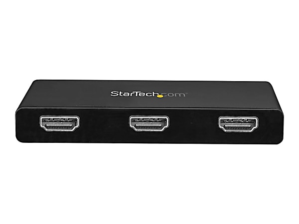 StarTech.com 3-Port USB-C to HDMI MST Hub - 4K 30Hz - Multi-Stream Transport Hub for USB-C Windows Devices - Thunderbolt 3 Compatible - Increase your productivity by connecting three displays to your USB-C device with the USB-C to HDMI MST hub