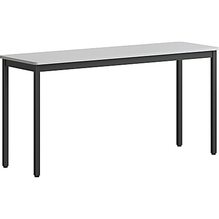 Lorell® Melamine/Steel Utility Table, 30"H x 60"W x
