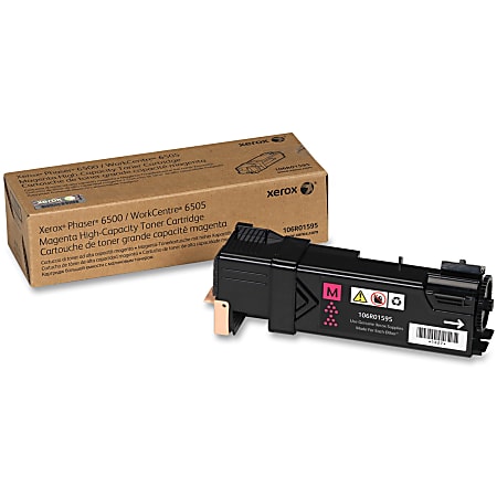 106R01595 High-Yield Toner, 2,500 Page-Yield, Magenta 106R01595 High-Yield Toner, 2,500 Page-Yield, Magenta