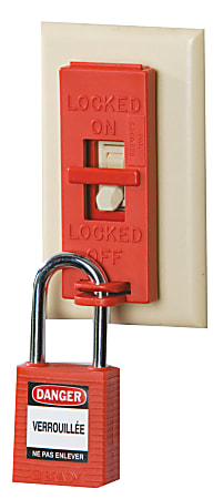 Wall Switch Lock Box, Red