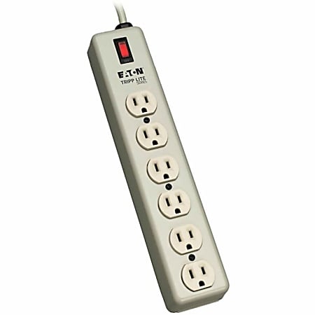 Eaton Tripp Lite Series Industrial Power Strip, 6-Outlet, 6 ft. (1.8 m) Cord, Beige - Power distribution strip - 6SPDX