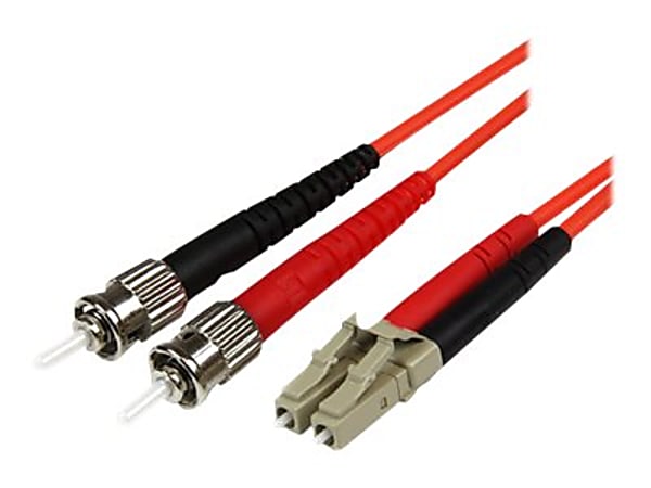 StarTech.com 10m Fiber Optic Cable - Multimode Duplex 50/125 - LSZH - LC/ST - OM2 - LC to ST Fiber Patch Cable
