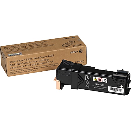 Xerox® 6500 High-Yield Black Toner Cartridge, 106R01597