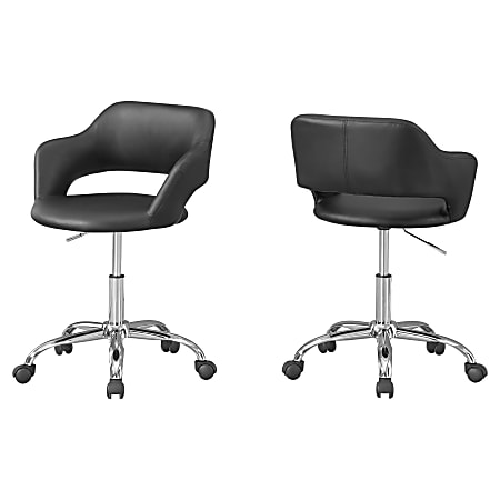 Monarch Specialties Office Chair, Black/Chrome
