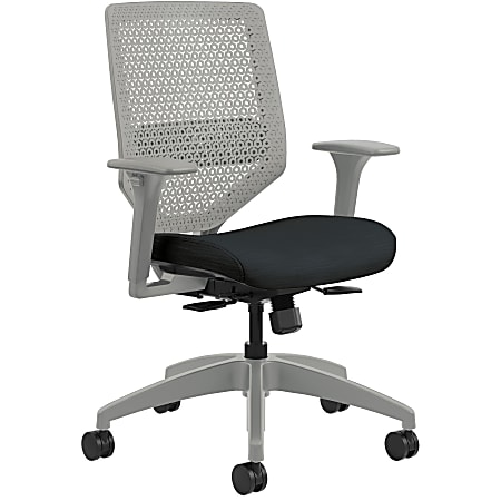 HON® Solve Fabric Mid-Back Task Chair, Ink/Titanium