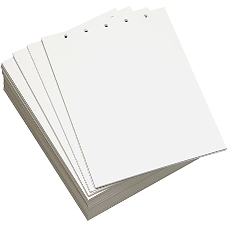 Lettermark™ Custom Cut Sheets, Letter Size, Prepunched Top,
