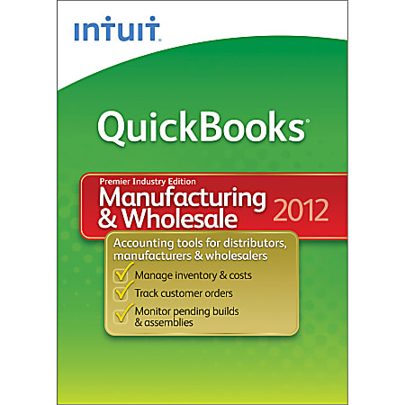 QuickBooks® Premier Manufacturing & Wholesale 2012, Traditional Disc