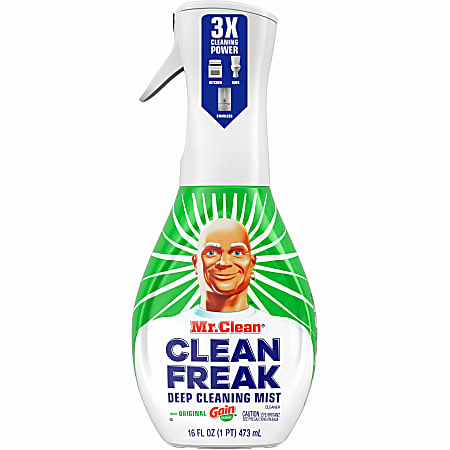 Mr. Clean Deep Cleaning Mist - 16 fl oz (0.5 quart) - Gain Scent - 6 / Carton - Easy to Use, Disinfectant, Deodorize - Multi