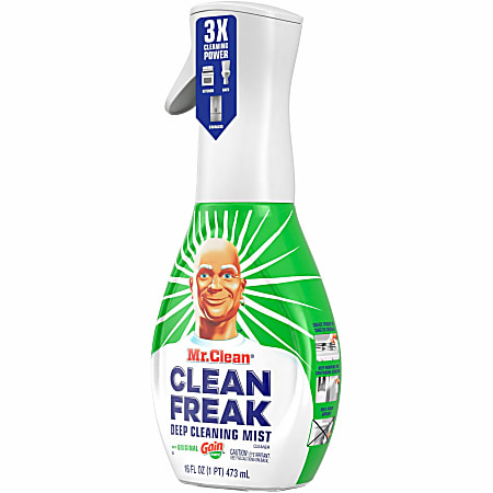 Mr. Clean Deep Cleaning Mist - 16 fl oz (0.5 quart) - Gain Scent - 6 / Carton - Easy to Use, Disinfectant, Deodorize - Multi