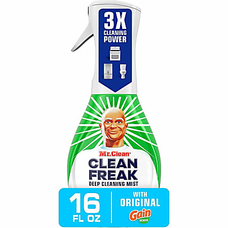 Mr. Clean Deep Cleaning Mist - 16 fl oz (0.5 quart) - Gain Scent - 6 / Carton - Easy to Use, Disinfectant, Deodorize - Multi
