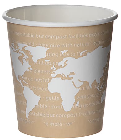 Eco-Products World Art Hot Cups, 4 Oz, Pack Of 1,000 Cups