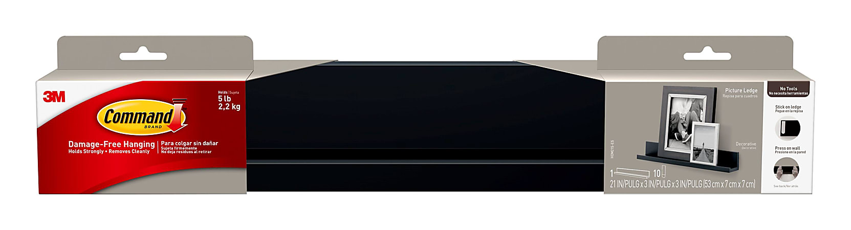 Command display shelf top