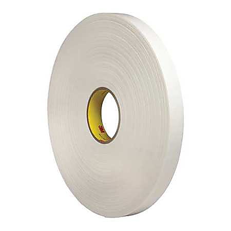 3M® 4462 Double Sided Foam Tape, 1" x 5 Yd., White