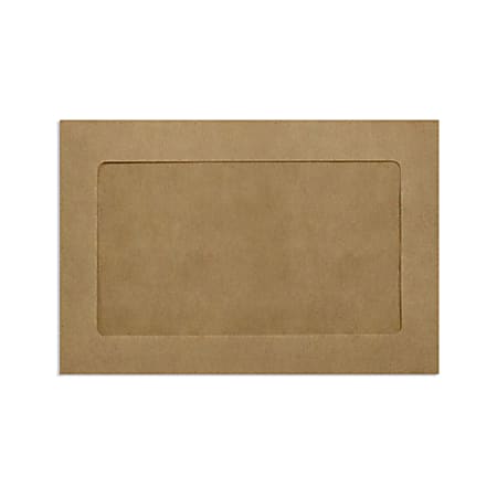 LUX #6 1/2 Full-Face Window Envelopes, Middle Window, Gummed Seal, Grocery Bag, Pack Of 250
