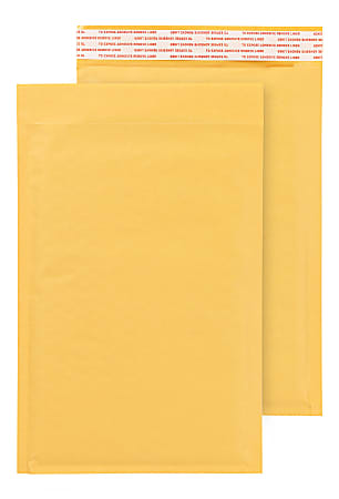 Office Depot® Brand Self-Sealing Bubble Mailers, Size 1, 7 1/4" x 11 1/8", Pack Of 100