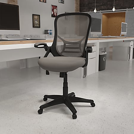 Flash Furniture Ergonomic Mesh High-Back Office Chair, Light Gray