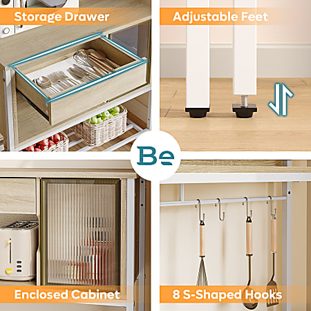 Bestier kitchen baker's rack best sale