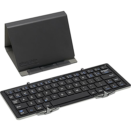 Plugable Foldable Bluetooth Keyboard Compatible with iPad,
