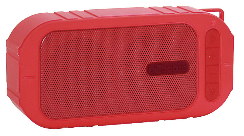 Billboard Bluetooth® Speaker, 4.5"H x 6"W x 2.5"D, Red