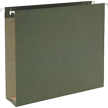 Smead Letter Recycled Hanging Folder - 8 1/2" x 11" - 2" Expansion - Standard Green - 100% Recycled - 25 / Box