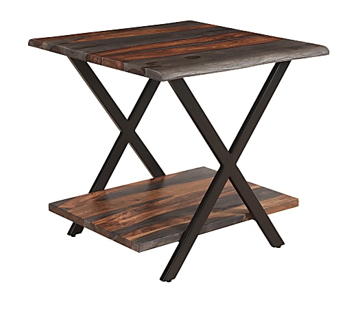Coast to Coast Forrest End/Accent Table, 26"H x 26"W x 26"D, Sierra Brown
