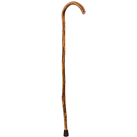 Brazos Walking Sticks™ Natural Hardwood Crook Walking Cane, 34"