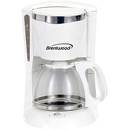 Brentwood 12-Cup Coffee Maker, White
