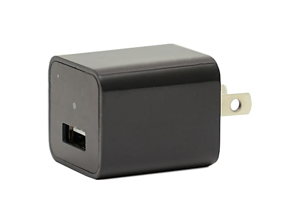 TJ Riley Indoor Home Security Camera, USB Plug, Black