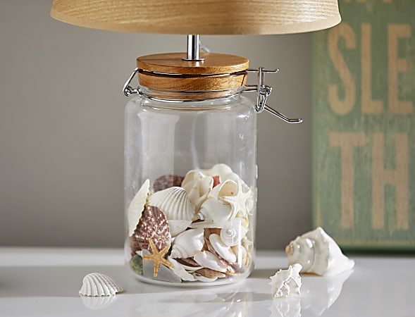 Glass jar lamp discount