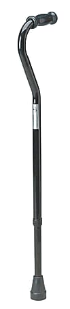 Medline Guardian Offset-Handle Bariatric Cane, Black