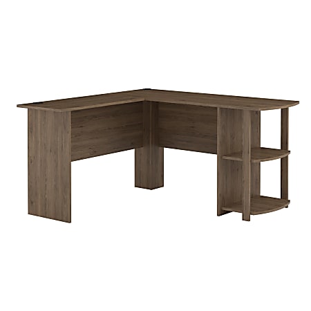 Ameriwood™ Home Dakota 51"W L-Shaped Computer Desk With Bookshelves, Rustic Oak