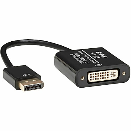 Tripp Lite 6in DisplayPort to DVI Adapter Active Converter M/F DPort 1.2 6" - DisplayPort/DVI  - P13406NDVIV2