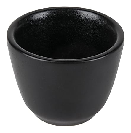 Foundry Ceramic Chinese Tea Cups, 4.5 Oz, Black, Pack Of 24 Cups