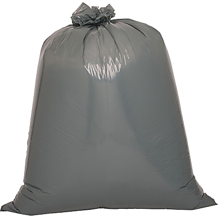 Genuine Joe Maximum Strength Trash Can Liners, 1.7mil, 55 Gallons, 39" x 56", Black, Box Of 50