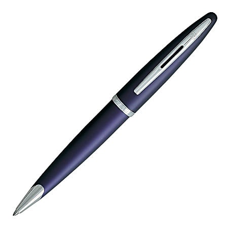 Waterman® Carene Rollerball Pen, 0.7 mm, Medium Point, Black Barrel, Blue Ink