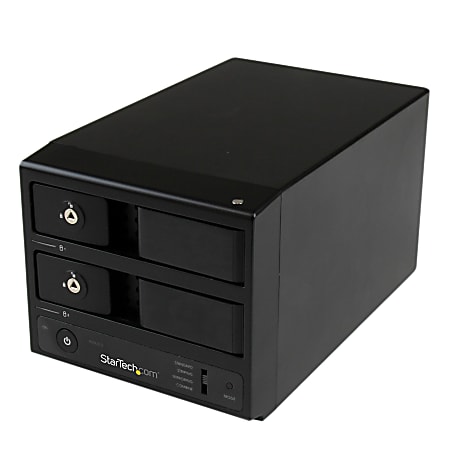 StarTech.com USB 3.0/eSATA Dual 3.5" SATA HDD Tray-Less Enclosure