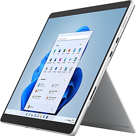 Microsoft Surface Pro 8 Tablet - 13" - 8 GB - 128 GB SSD - Windows 10 - Platinum - Core i3 - 2880 x 1920 - PixelSense Display - 5 Megapixel Front Camera - 16 Hours Maximum Battery Run Time