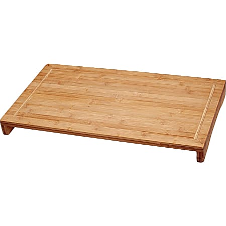 Lipper Bamboo Over-The-Sink/Stove Cutting Board, 2”H x 20-1/2”W x 11-1/2”D, Brown