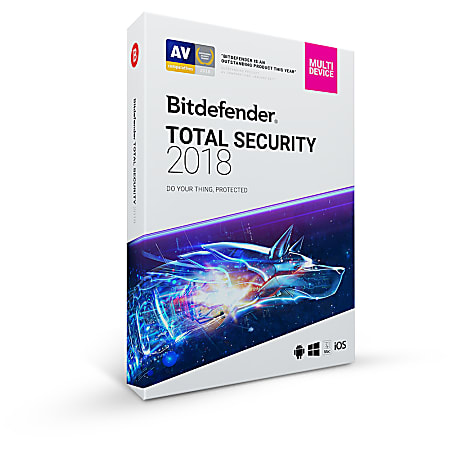 Bitdefender Total Security 2018,10-Users, 3-Year