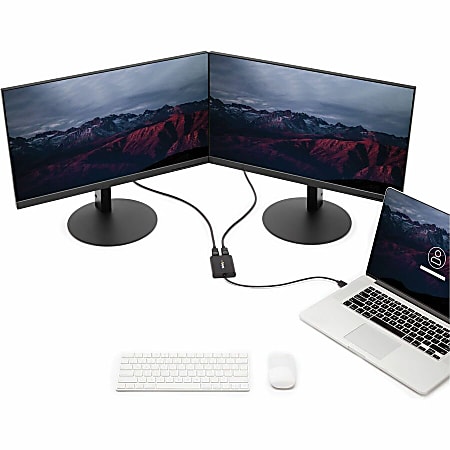 USB To Dual DisplayPort Adapter Office Depot