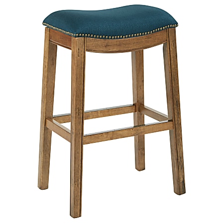 Ave Six Austin Barstool, Klein Azure/Mocha/Antique Bronze